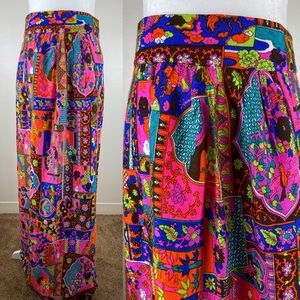 70s vintage hippy maxi skirt